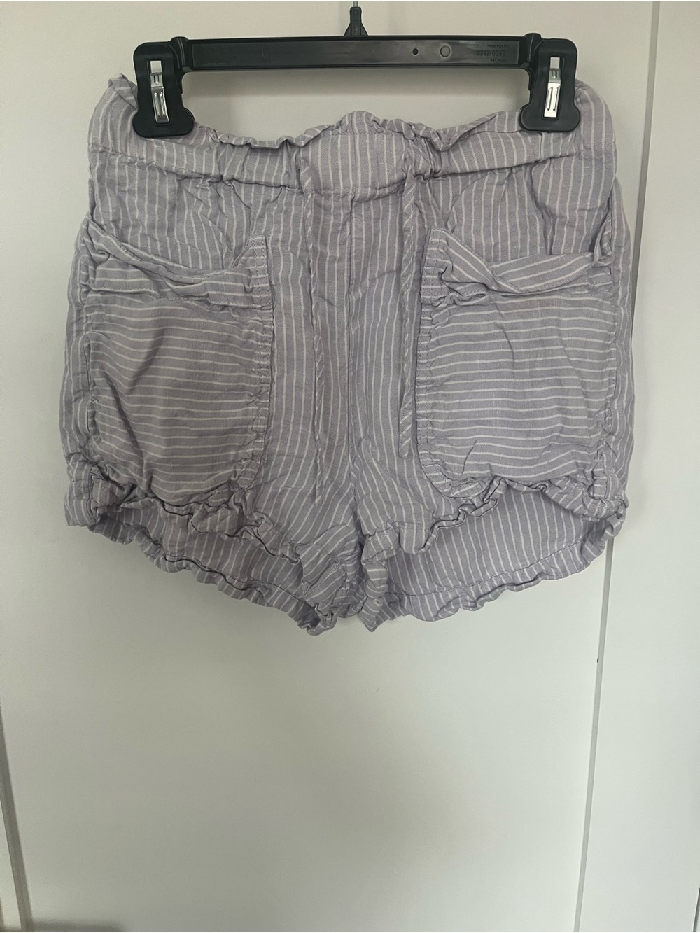 Light Lilac Striped Women’s Shorts - Soft Casual Style